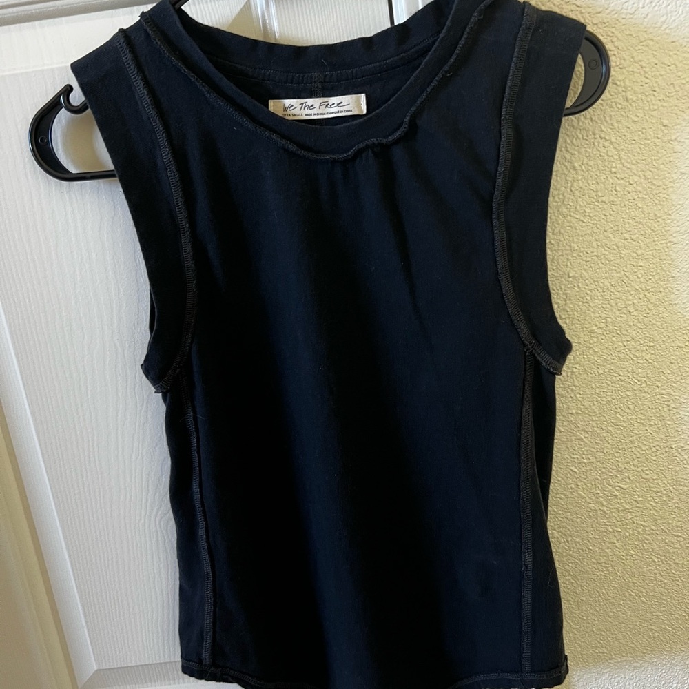 We The Free Black Tank Top
